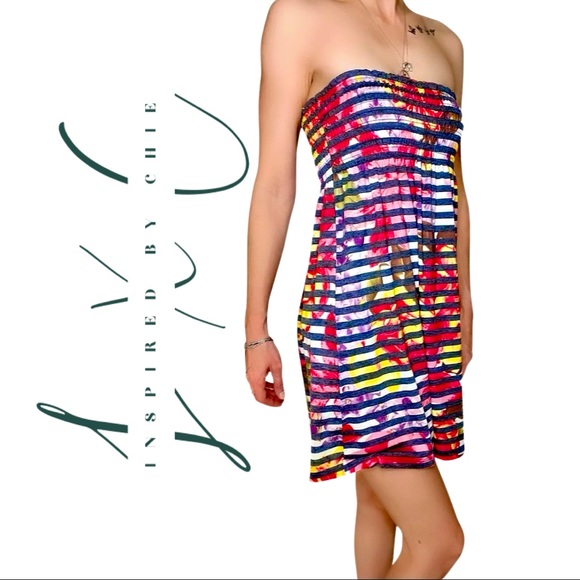 Spoiled Striped Floral Strapless Sundress - Picture 1 of 7